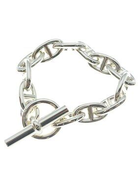 Hermes Chaine D'ancre GM Silver Bracelet
